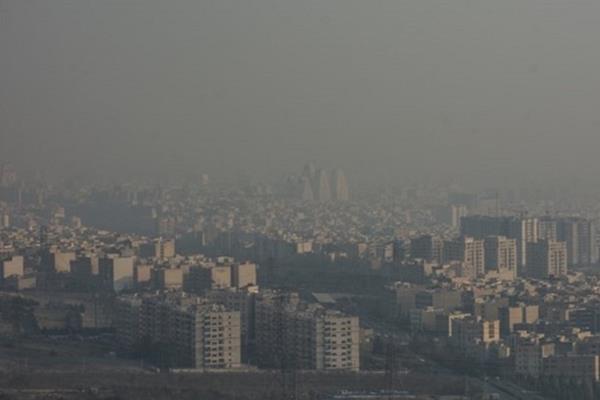 کیفیت هوا در ۱۹ نقطه تهران قرمز / ۸ نقطه نارنجی است